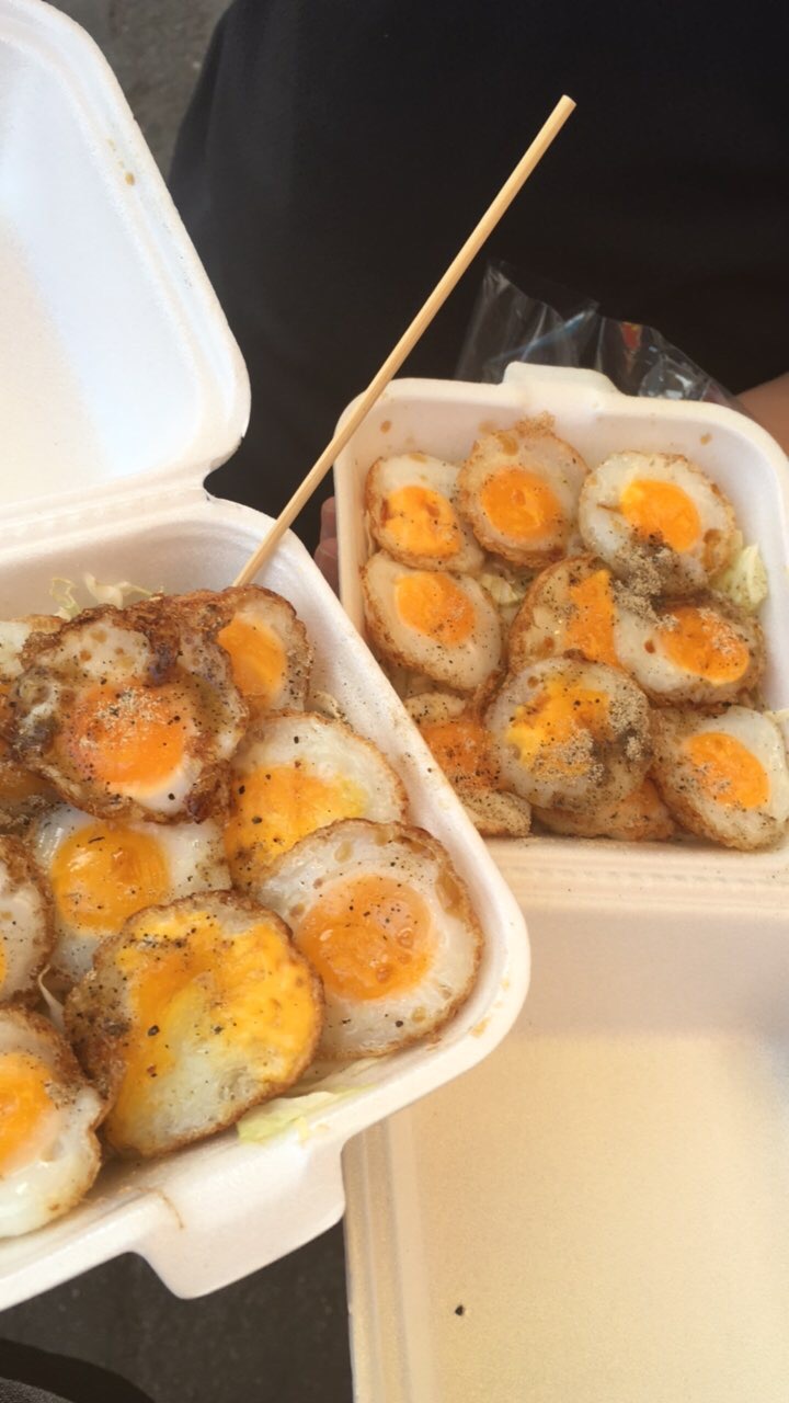 squid eggs!!!! one of my all-time favourite street food dishes