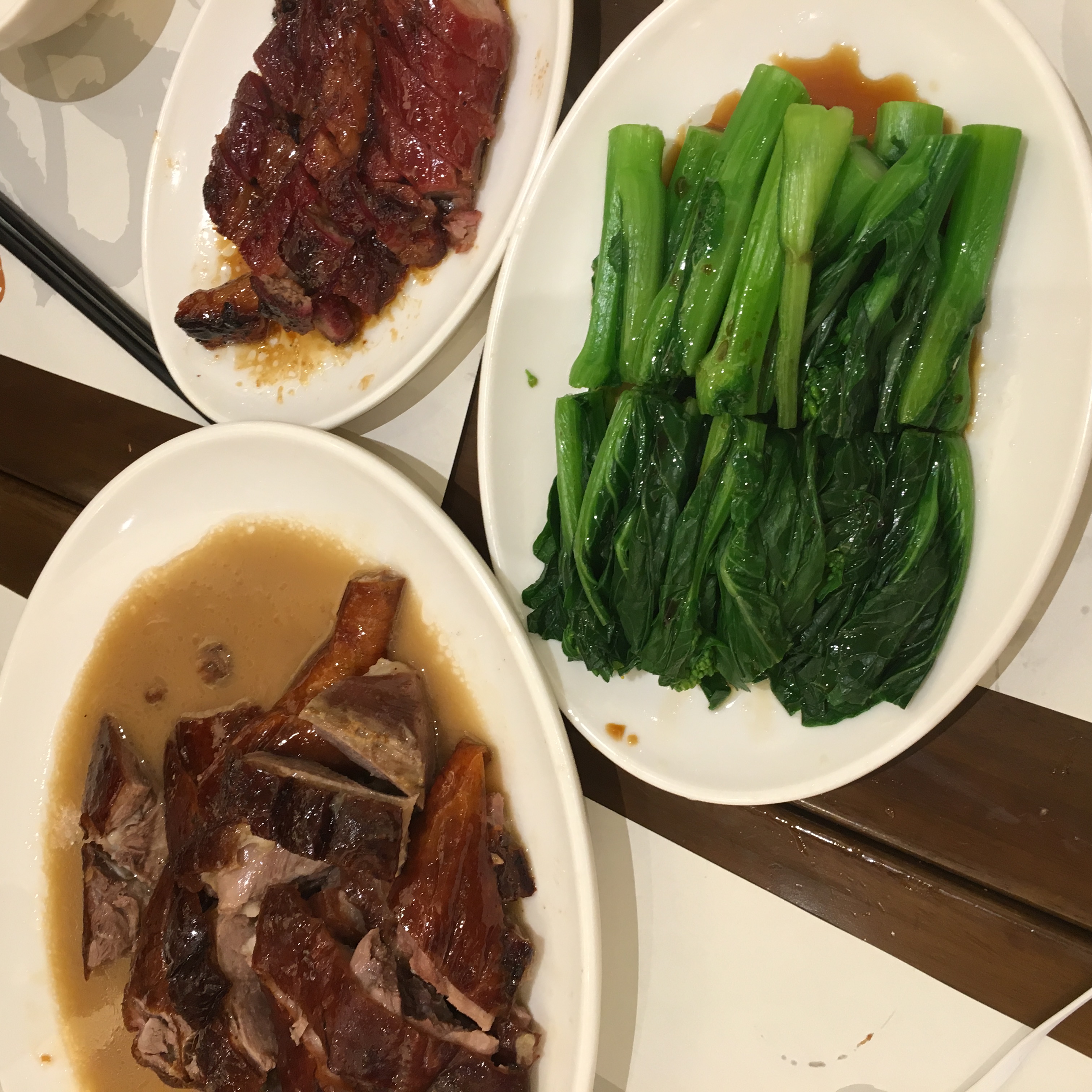 kam’s roast I believe? I was very excited for this roast goose because there are some restrictions around importing it to singapore. I remember it being pretty good and distinct from duck meat!